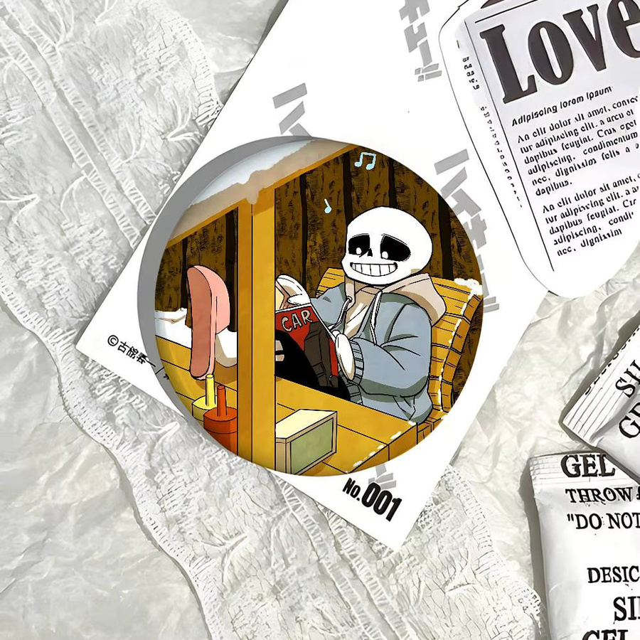 52TOYS Brosche, Metall, Weißblech, H-Undertale Sans Abzeichen - Bild 5
