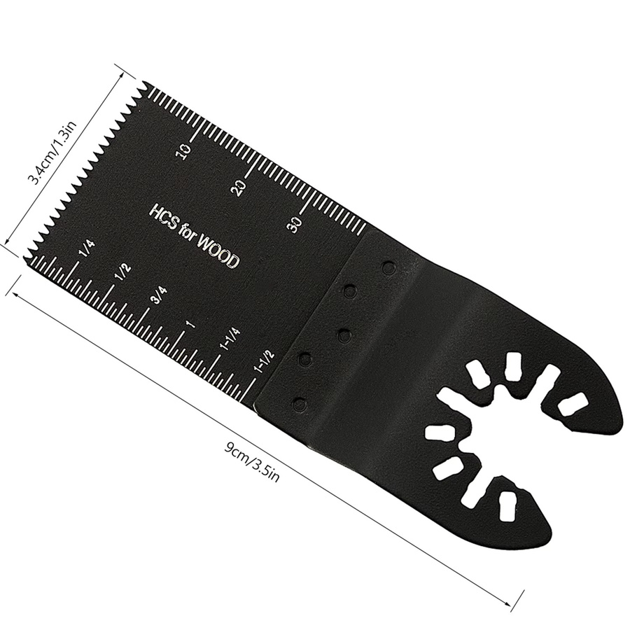 Toorise Bimetall Multitool-Sägeblätter mit Bogenkante aus Kohlenstoffstahl in Schwarz - Bild 6