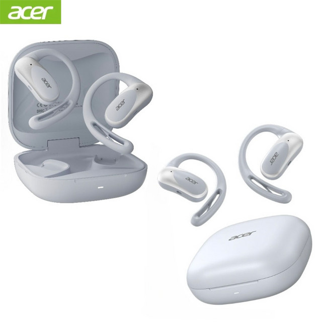 Acer OHR517 OWS Open-Ear-Ohrbügel-Ohrhörer, kabellose Bluetooth 5.4 Sport-Kopfhörer mit Luftleitung und IP54 wasserdicht, Blau/Weiß - Bild 1