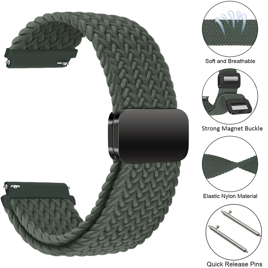 I LOVE LUO Uhrenarmband, magnetisch geflochten, Textil/NATO, Smartwatch-Zubehör - Bild 2