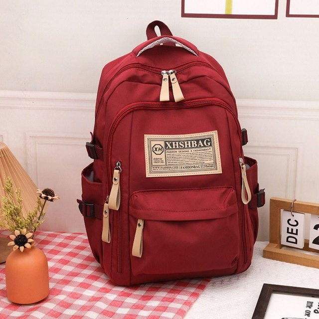 Weft Laptop-Rucksack aus wasserdichtem Nylon in Rot - Bild 1