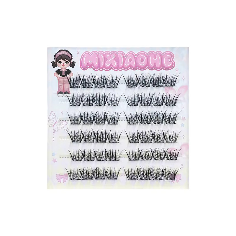 Mixiaohe Cocoa Elf Wimpernbüschel, Black, Unisex - Bild 5