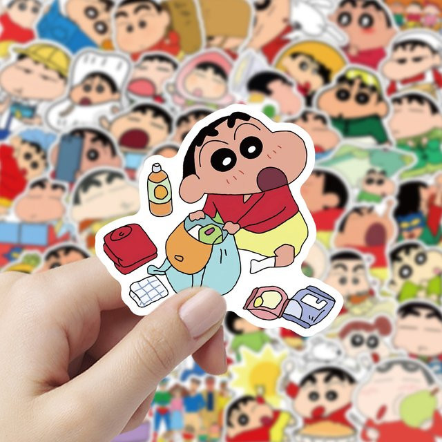 Keeppley Crayon Shin-chan Aufkleber, 53-teiliges Set, bunt - Bild 1