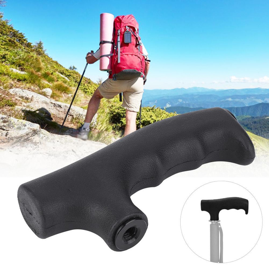 Schwarzer Ersatzgriff für Einbeinstativ und Trekkingstöcke aus Kunststoff für Fotografie und Outdoor-Ausrüstung - Bild 4