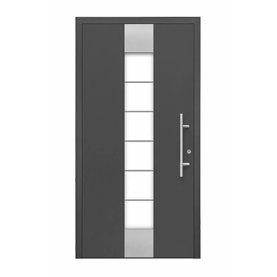 Splendoor Aluminium-Haustür Moderno M310/B mit Glaseinsatz Anthrazit Metallic Anschlag Rechts B: 110 cm, H: 210 cm - Bild 2