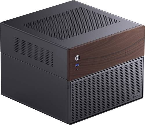 Jonsbo N4 NAS Micro-Tower Gehäuse in Schwarz mit Micro-ATX Unterstützung und USB-C sowie USB-A Anschlüssen - Bild 1