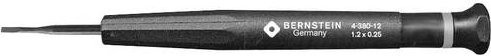 BERNSTEIN Tools for Electronics 4-380-12 Schlitz-Schraubendreher in Schwarz mit einer Klingenbreite von 1,2 mm und einer Klingenlänge von 17 mm - Bild 1