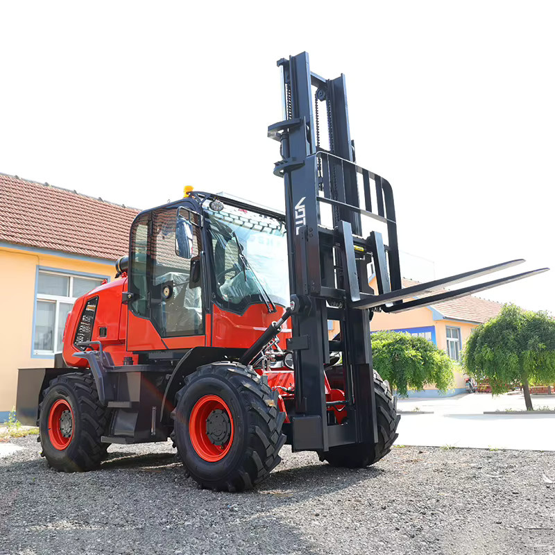 VOTE 3,5-Tonnen-Geländestapler mit Hinterradlenkung, 4WD Diesel Offroad-Geländestapler mit optionaler geschlossener Kabine - Bild 4