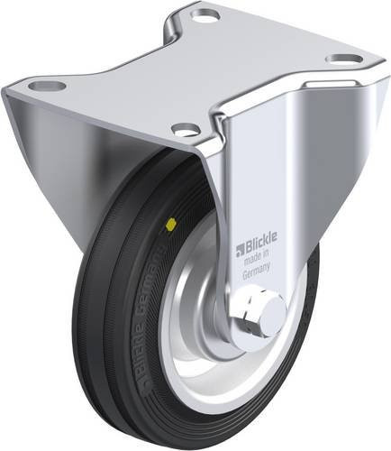 Blickle Bockrolle B-V 100R-EL in Schwarz, Blau oder Silber mit 100 mm Rad-Durchmesser und 70 kg Tragfähigkeit - Bild 1