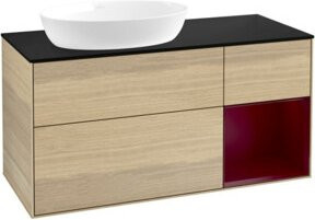 V&B Waschtischunterschrank Finion mit Wandbeleuchtung, Lackiert, Breite: 120 cm, Tiefe: 50,1 cm, Höhe: 50,1 cm - Bild 1