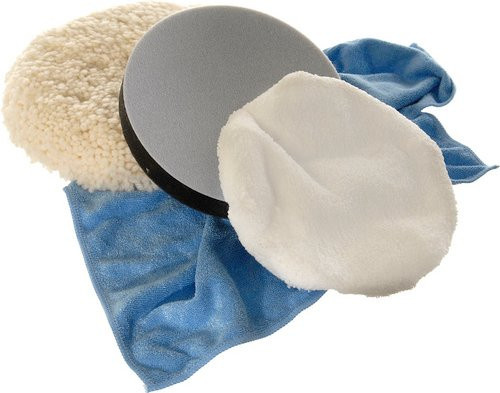Yachticon Polier-Set für Poliermaschinen, Farbe: Weiss und Blau, Durchmesser: Ø 180 mm - Bild 1