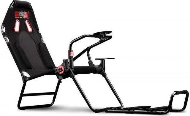 Next Level Racing GT Lite Simulator Cockpit Sim Rig in Schwarz mit Armlehnen - Bild 1