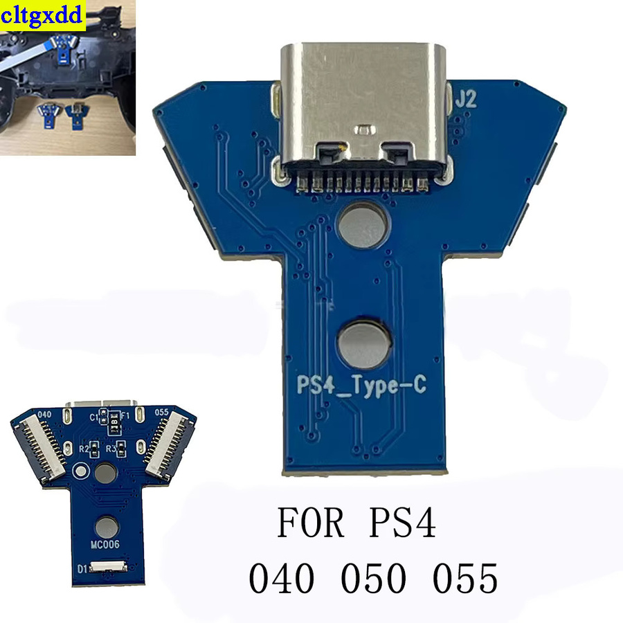 Cltgxdd DIY USB-C Ladeanschluss-Set für PS4 Controller JDS 001 011 030 040 050 055 - Bild 2