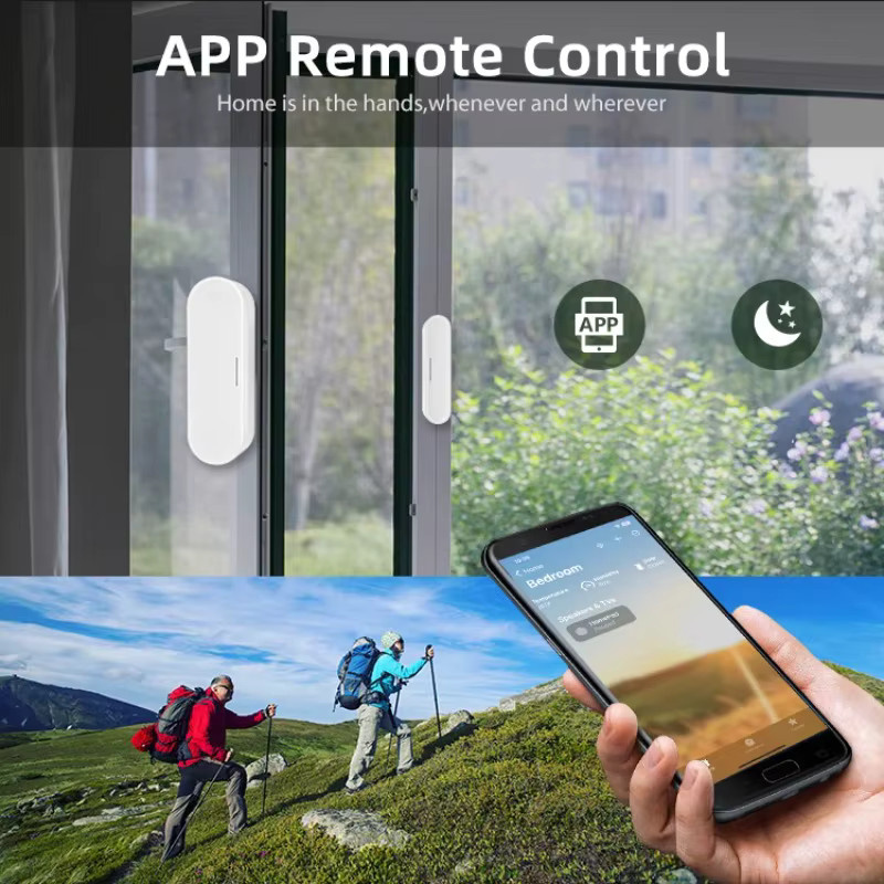 Tuya Smart Tür- und Fenstersensor Heimsicherheitsdetektor in Weiß mit TUYA Smart Life App Unterstützung - Bild 3