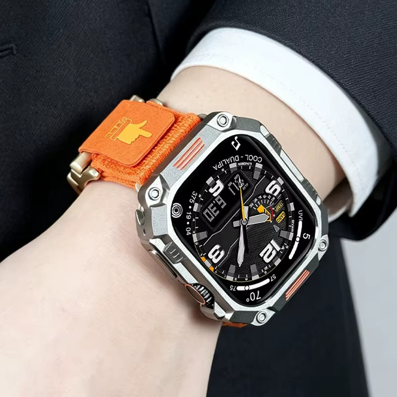 Apple Metall-Schutzhülle für Apple Watch, Titan, Schwarz - Bild 5