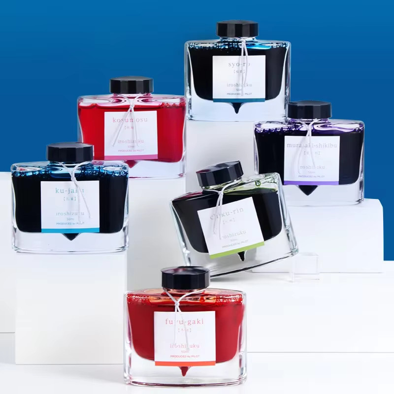 Pilot Iroshizuku Bokusui Tinten-Set, 24 Farben, 50 ml pro Flasche - Bild 4
