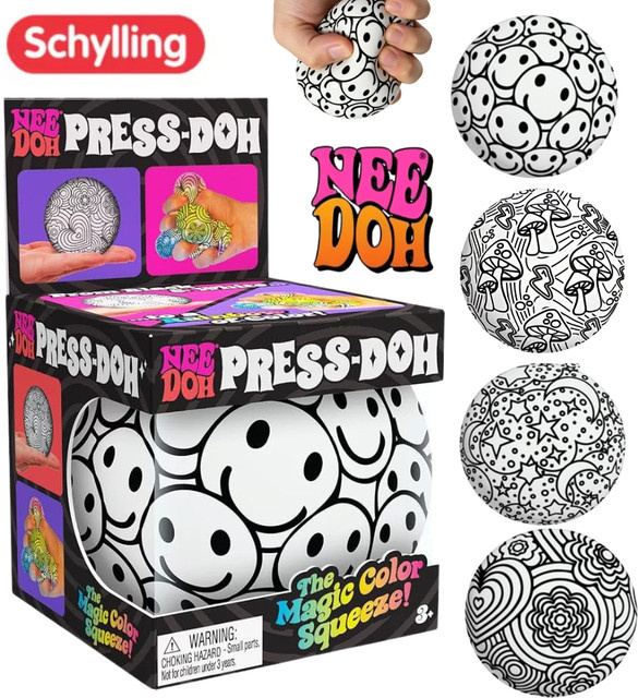 NeeDoh Graffiti Ball Blind Box, Stress-Squishy-Spielzeug, ab 14 Jahren - Bild 1