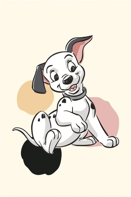 Komar Wandbild Dalmatian Dots Paper Poster Multicolour B: 50 cm, H: 70 cm - Bild 1