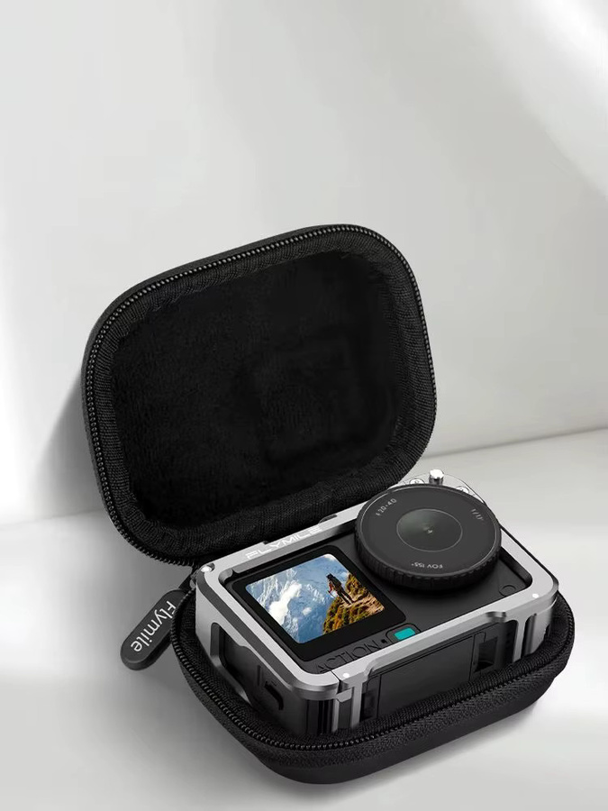 Flymile Aufbewahrungskoffer und Tragetasche für DJI OSMO Action 6 Zubehör in Schwarz - Bild 5