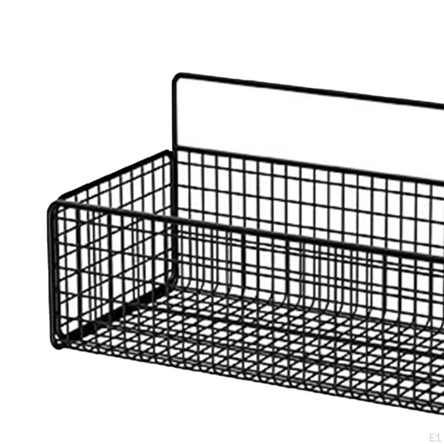 Hängekörbe aus Metall als Wandregal für Badezimmer und Küche, weiß - Bild 2