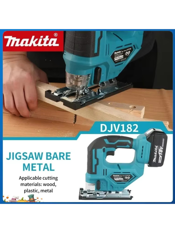 Makita DJV182Z Bürstenlose Akku-Stichsäge mit Akku-Fassgriff 340 W - Bild 7
