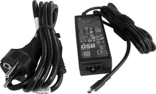 HP USB-C LC Netzteil AC 45 Watt Schwarz - Bild 1