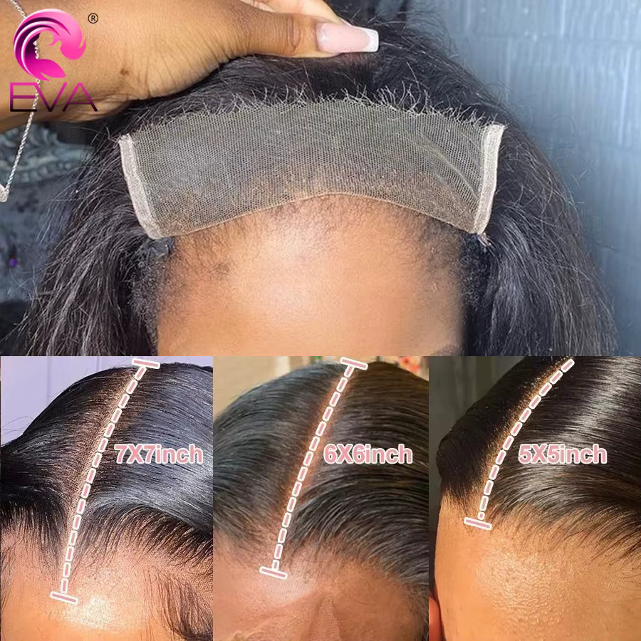 Eva Hair Extensions Echthaar Body Wave & Glatt, HD Lace Frontal & Closures - Bild 3