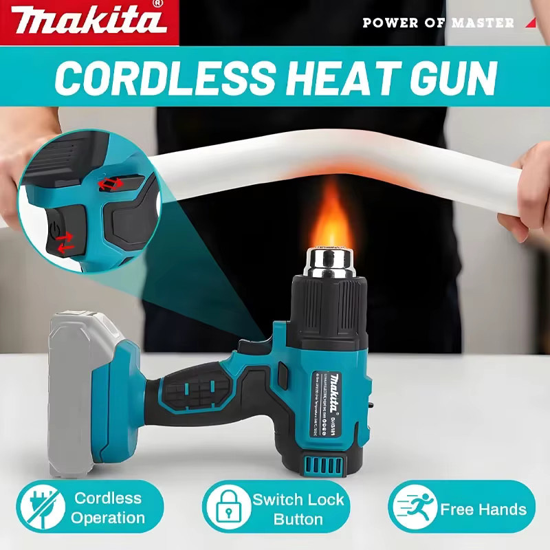 Makita DHG181 Kabelloser Heißluftföhn 18V LXT Lithium in Petrol - Bild 3