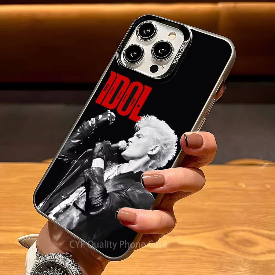 Billy Idol Handyhülle für Apple iPhone 11 bis 16 Pro Max Plus mit Plating-Schutz in Schwarz - Bild 2