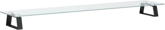 vidaXL Monitorständer Schwarz aus Hartglas und Metall B/T/H: 100 x 20 x 8 cm - Bild 1