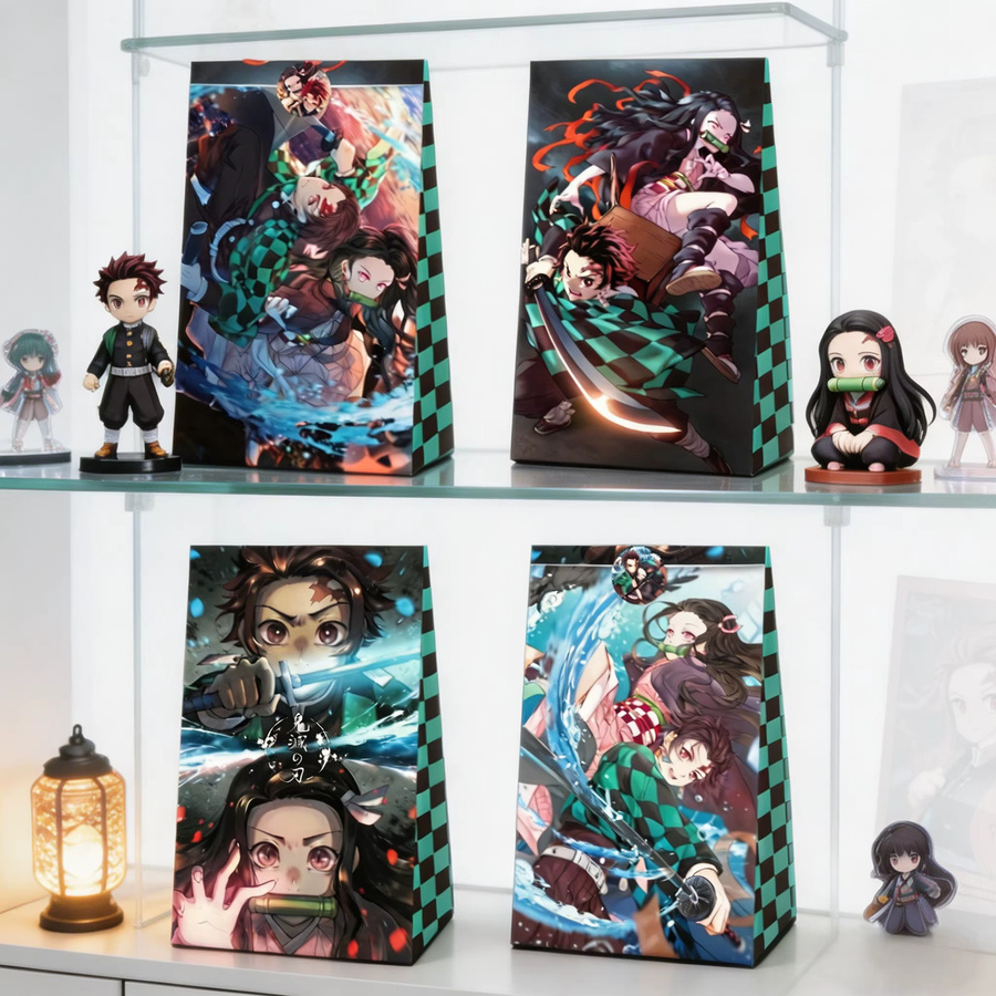 Bandai Demon Slayer Party-Geschenktüten-Set mit Aufklebern in Mehrfarbig - Bild 5