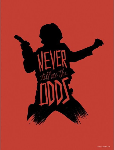 Komar Wandbild Star Wars Han Solo Paper Poster B: 30 cm, H: 40 cm - Bild 1