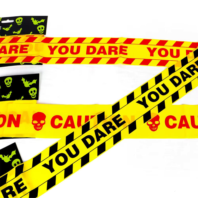 WEIGAO Halloween Warnband Dekoration gestreift mehrfarbig Kunststoff B: 7,5 cm, H: 6 cm - Bild 4