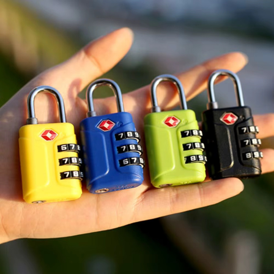 TSA 3-stelliges Zahlenschloss für Koffer und Gepäck in Blau und Multicolour - Bild 2