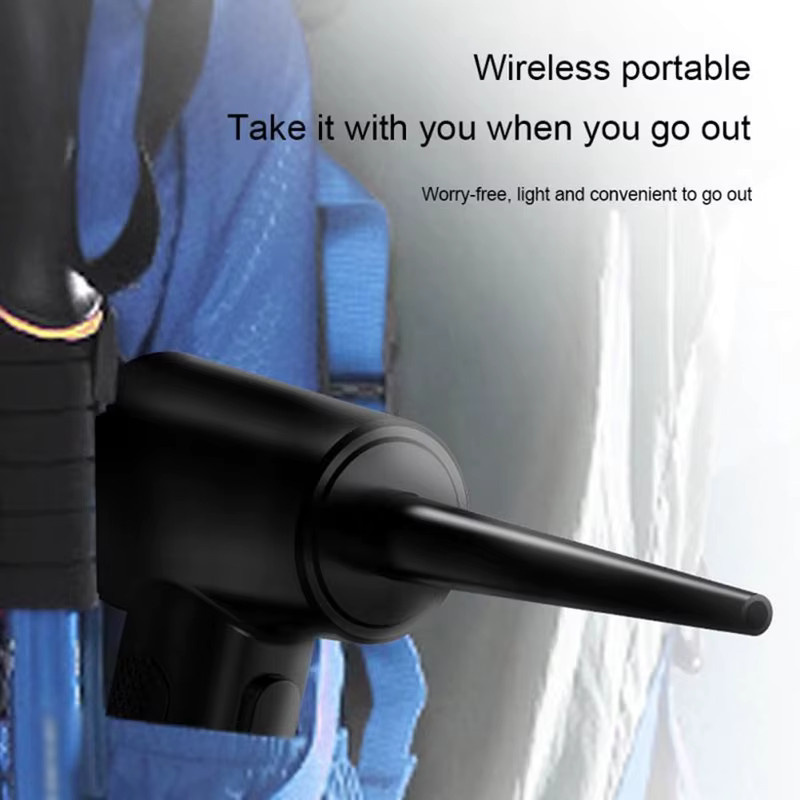 BESY Wireless Air Duster Cordless Luftgebläse mit 51000 RPM in Schwarz zur Reinigung von Tastatur, PC und Kamera - Bild 4