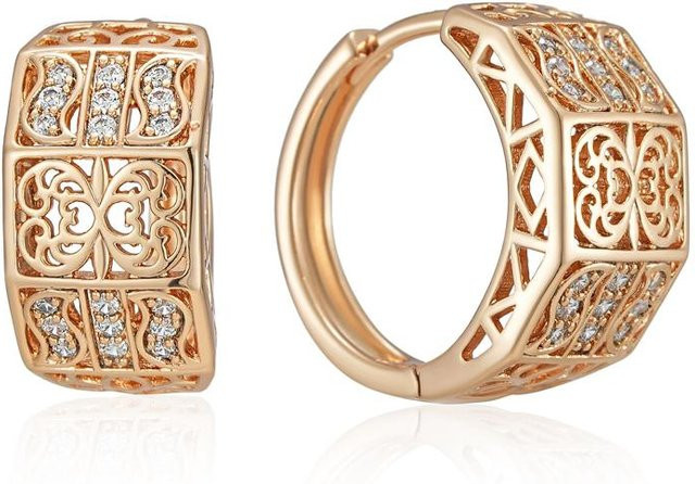 Kienl Brautohrring, Kupfer, Roségold, Zirkonia, Damen, Vintage - Bild 1
