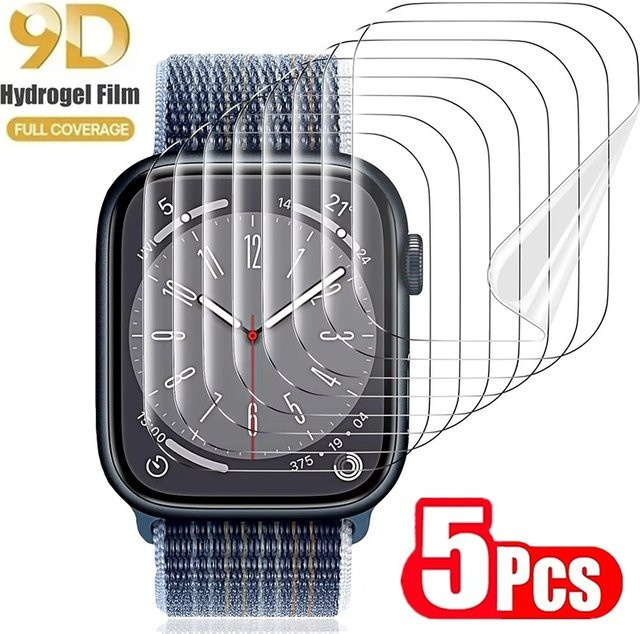 VORILYNEX Displayschutzfolie Hydrogel für Apple Watch, transparent, Unisex - Bild 1
