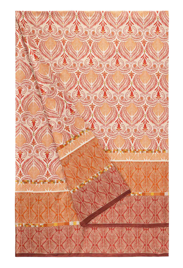 Bassetti Granfoulard NAIROBI Bettwäsche aus Baumwolle in Rot und Orange mit Ornament-Muster - Bild 1