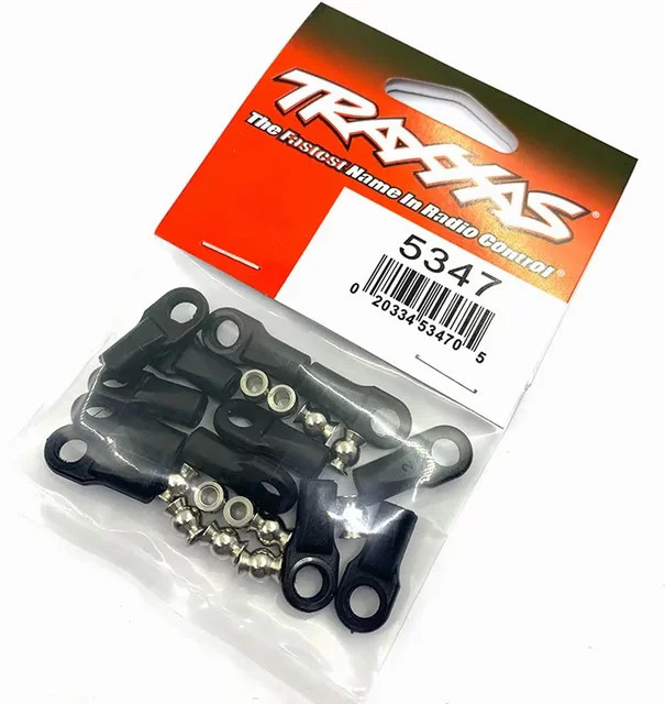 Traxxas Stangenende Kugelgelenk, 12-teiliges Set, Schwarz, Metall - Bild 1