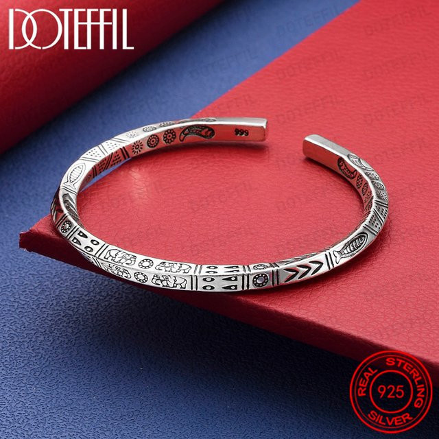 DOTEFFIL Armreif Rune, 925 Sterlingsilber, Damen - Bild 1