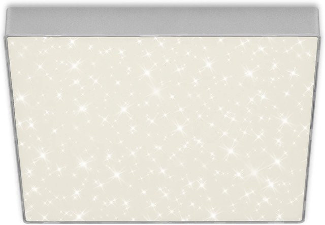 Briloner LED-Deckenleuchte Flame Star in Silber mit Effekt, Durchmesser: 28,7 cm - Bild 1