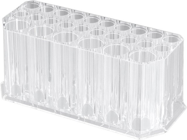 Koogeelife Pinselhalter mit 26 Löchern in Transparent Weiß für Acrylmaterialien und Schule - Bild 1