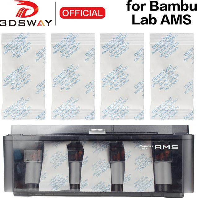 3DSWAY AMS Trockenmittel für Bambu Lab A1 X1C P1S P1P 3D-Drucker Filament Trockenbox in Weiß - Bild 1