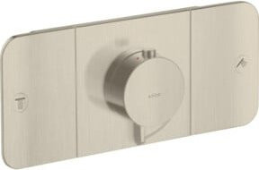 Hansgrohe Axor One UP Thermostat-Fertigmontageset für 2 Anschlüsse in Brushed Nickel - Bild 1