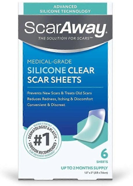 1-5X Scar Away Silikon-Narbengel, 4er Pack, Unisex - Bild 1