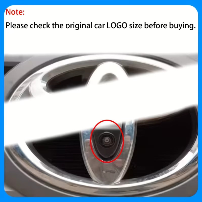 QueenDer Frontkamera für Toyota Camry, Aurion, Avalon, Aygo-X, Corolla, Auris und Etios in Schwarz - Bild 6