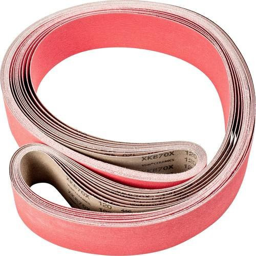 PFERD Keramikkorn Schleifband CO-COOL für Edelstahl, Körnung 120, B: 75 mm, L: 2500 mm, 10 Stück - Bild 1