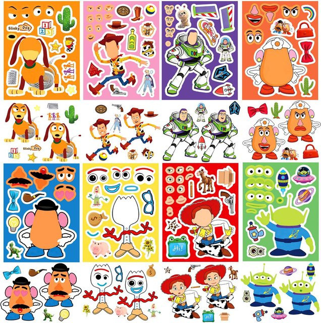 Disney Toy Story Graffiti-Aufkleber, 16 Blatt, Bunt / Mehrfarbig - Bild 1