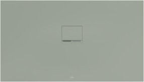 Villeroy & Boch Duschwanne Squaro Infinity aus Mineralguss, Farbe Grau, B/T/H: 140 x 80 x 4 cm, einbaubar - Bild 1
