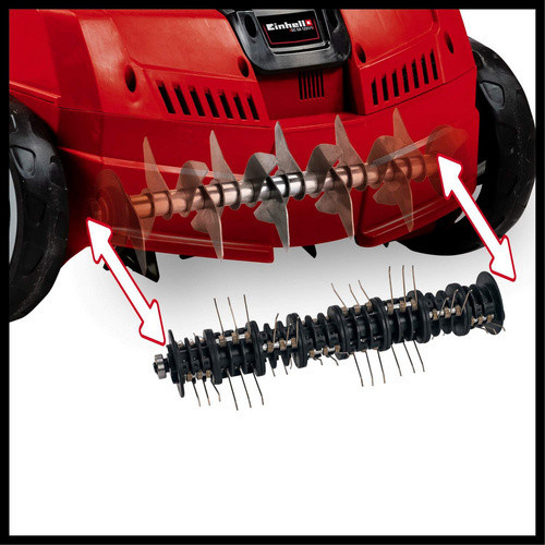 Einhell Elektro-Vertikutierer und Lüfter GC-SA 1231/1 in Rot mit 31 cm Arbeitsbreite - Bild 2